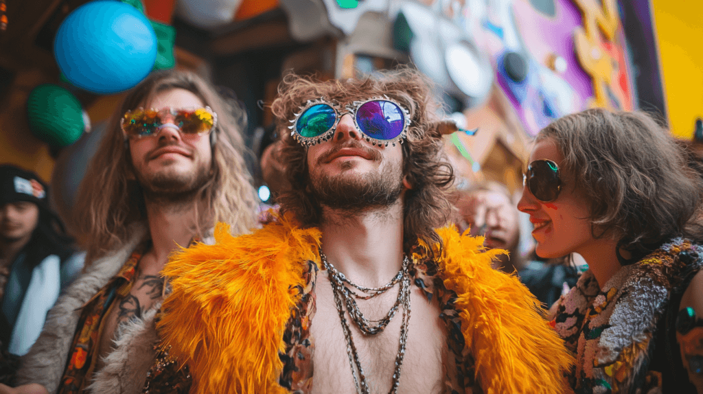 homme avec fourrure au carnaval de dunkerque