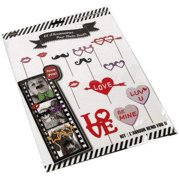 Kit accessoires amour photo booth