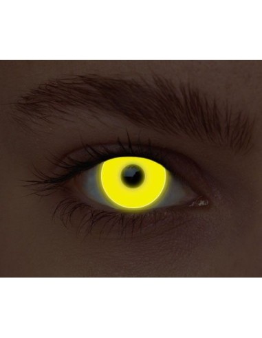 Lentilles néon jaune