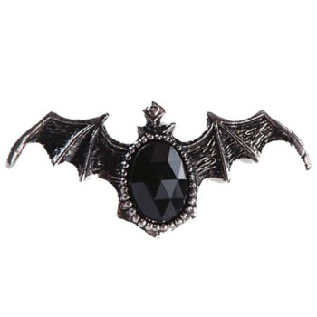 Bague diamant noir chauve-souris