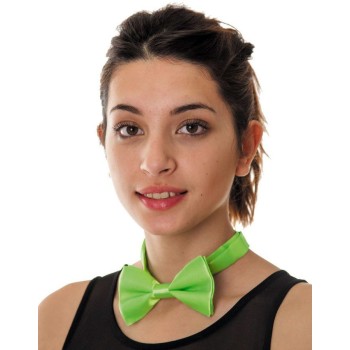 Noeud papillon vert fluo