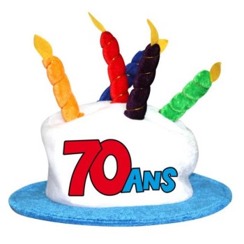 Chapeau anniversaire 70 ans