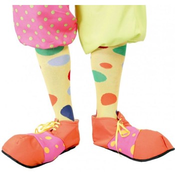 Chaussette clown à pois