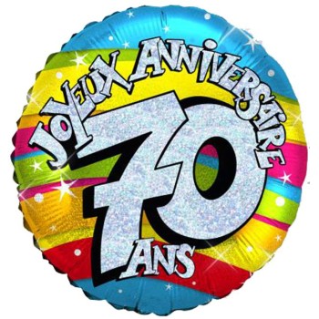 Ballon joyeux anniversaire 70 ans