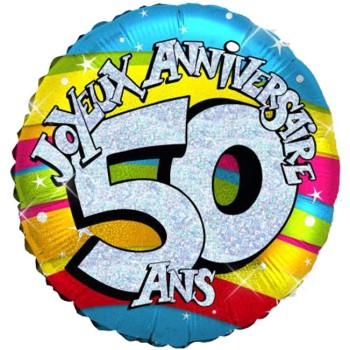 Ballon joyeux anniversaire 50 ans