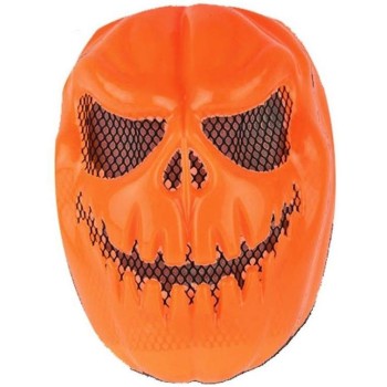 Masque monstre citrouille orange