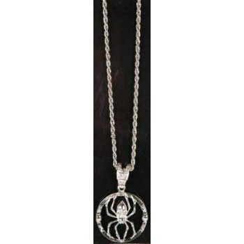 Collier araignée et tête de mort