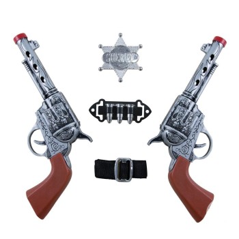 Set cow-boy double revolver