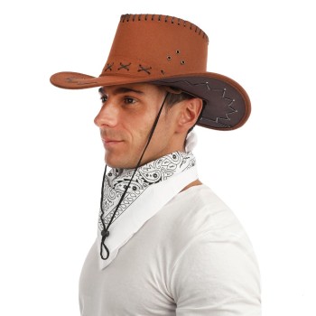 Bandana blanc cow-boy