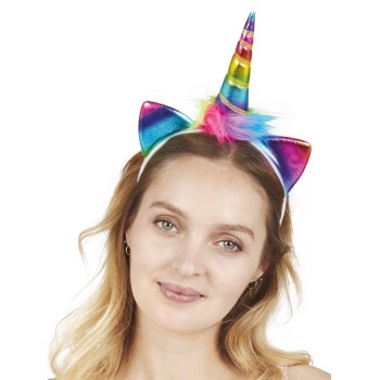 Serre-tête licorne multicolore