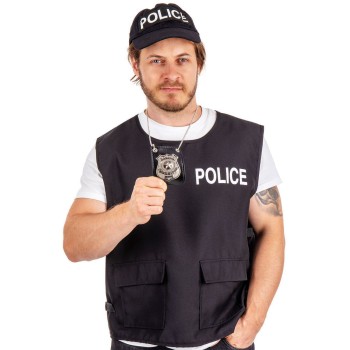 Collier badge policier