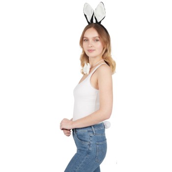 Set accessoires lapin noir et blanc