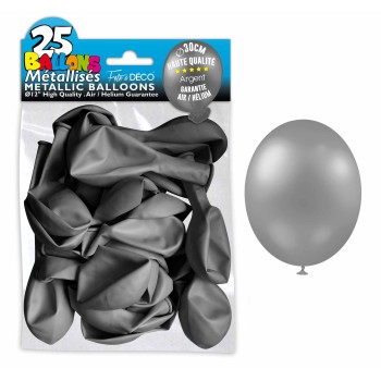 25 ballons métal