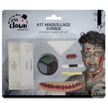 Kit maquillage zombie avec cicatrice