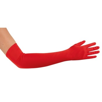 Gants longs rouges 60cm