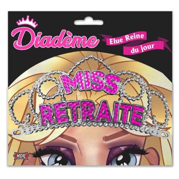 Diadème Miss retraite fuchsia