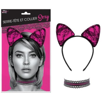 Serre-tête et collier sexy