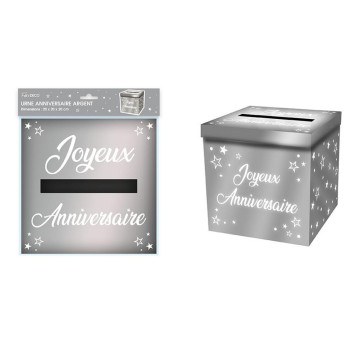 Urne anniversaire argent