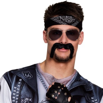 Moustache biker