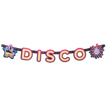 Guirlande lettres Disco 120cm