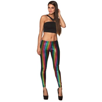 Legging sirène arc-en-ciel