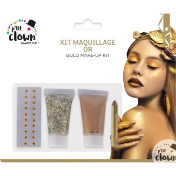 Kit maquillage or