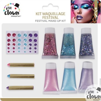 Kit maquillage paillettes festival