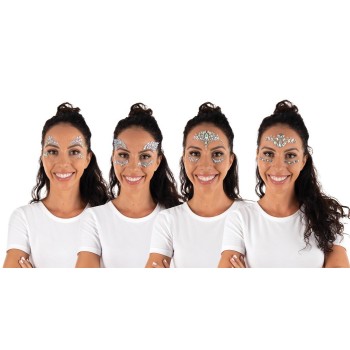 Strass autocollant brillant visage