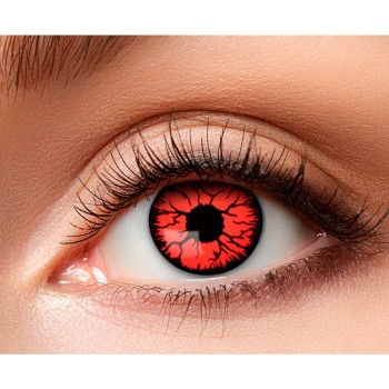 Lentilles explosion rouge