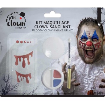 Kit maquillage clown sanglant