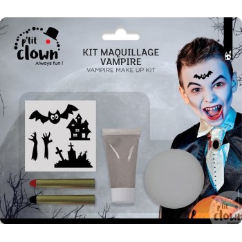 Kit maquillage vampire avec stickers