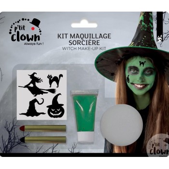 Kit maquillage sorcière avec stickers