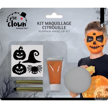 Kit maquillage citrouille avec stickers