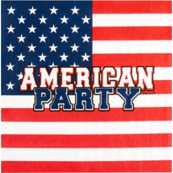 20 serviettes USA American Party