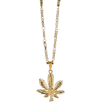 Collier feuille de cannabis