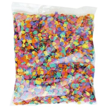 Sachet de 100g de confettis multicolores