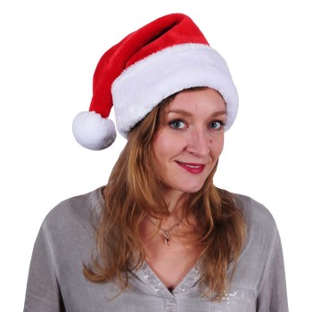 Bonnet Père Noël peluche