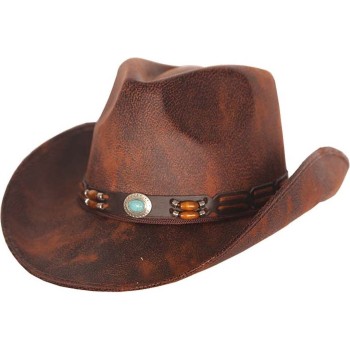 Chapeau cow-boy marron