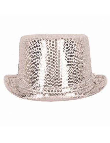 Chapeau haut de forme sequins