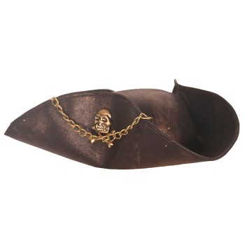 Tricorne pirate avec tête de mort