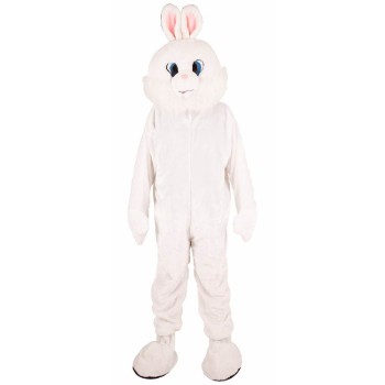 Mascotte de lapin blanc