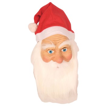 Masque Père Noël avec bonnet