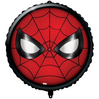 Ballon en forme de tête de Spiderman gonflage air/hélium