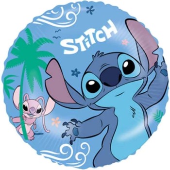 Ballon rond avec Stitch de Disney gonflage air/hélium