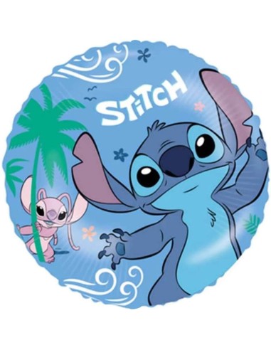 Ballon rond avec Stitch de Disney gonflage air/hélium