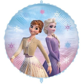 Ballon rond La Reine des Neiges Disney gonflage air/hélium