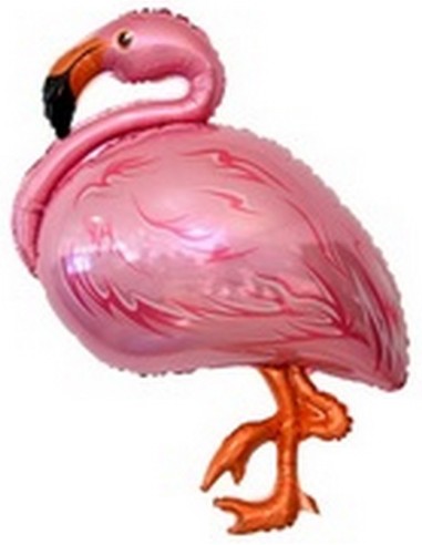 Ballon en forme de flamant rose gonflage air/hélium