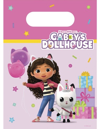 4 sachets cadeaux Gabby's Dollhouse