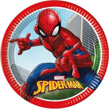 8 assiettes Spiderman