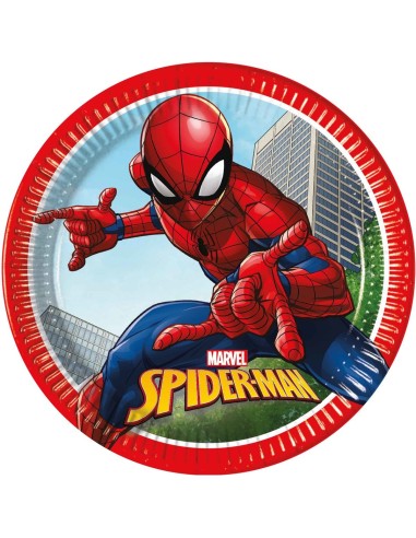 8 assiettes Spiderman